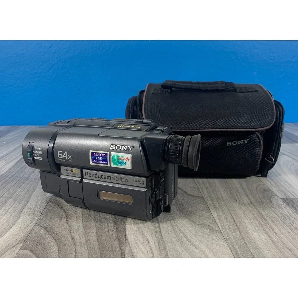 Sony Handycam CCD-TRV215 Vision Video 8 XR Camcorder + Battery Tested & Works